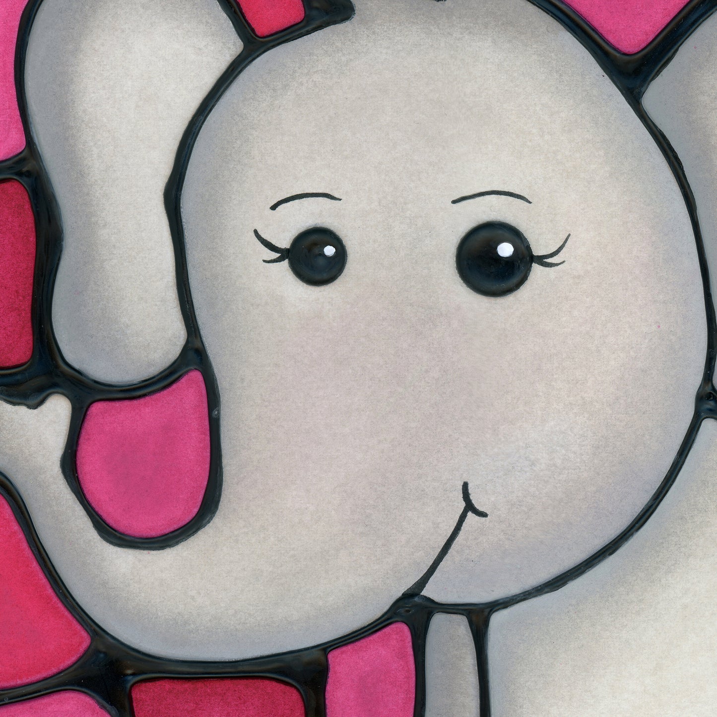 Elephant Original Painting Framed
