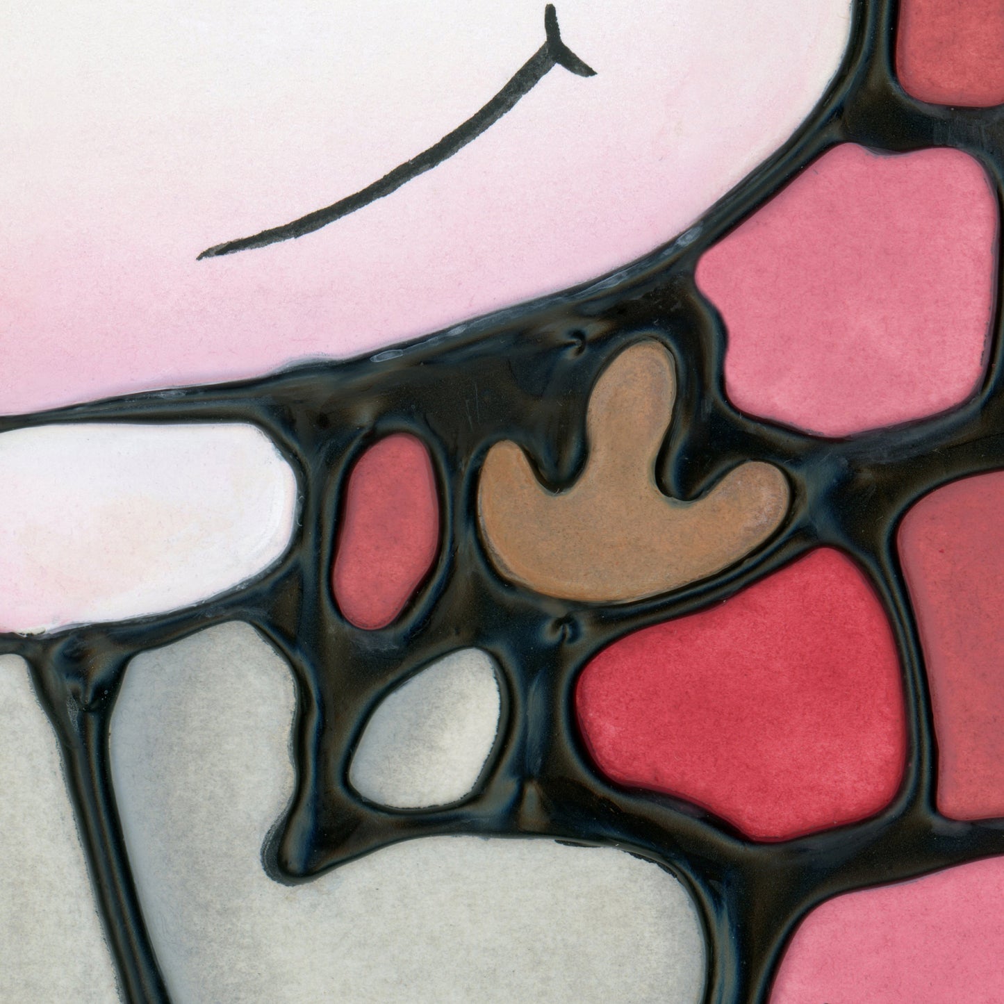 Hippo Original Painting Framed