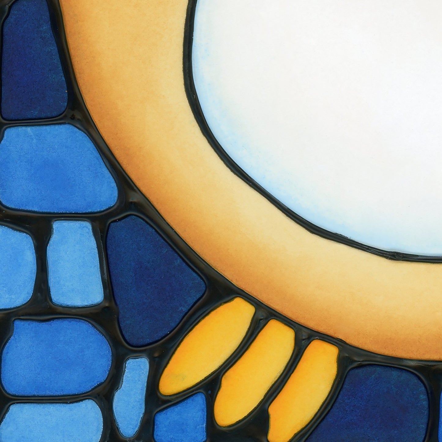 Owl Original Painting 13" x 13" Framed
