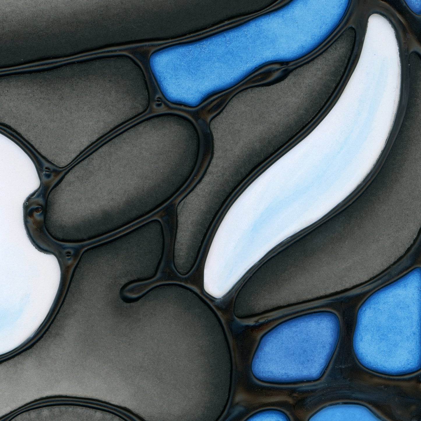 Skunk Original Painting 12" x 15" Framed
