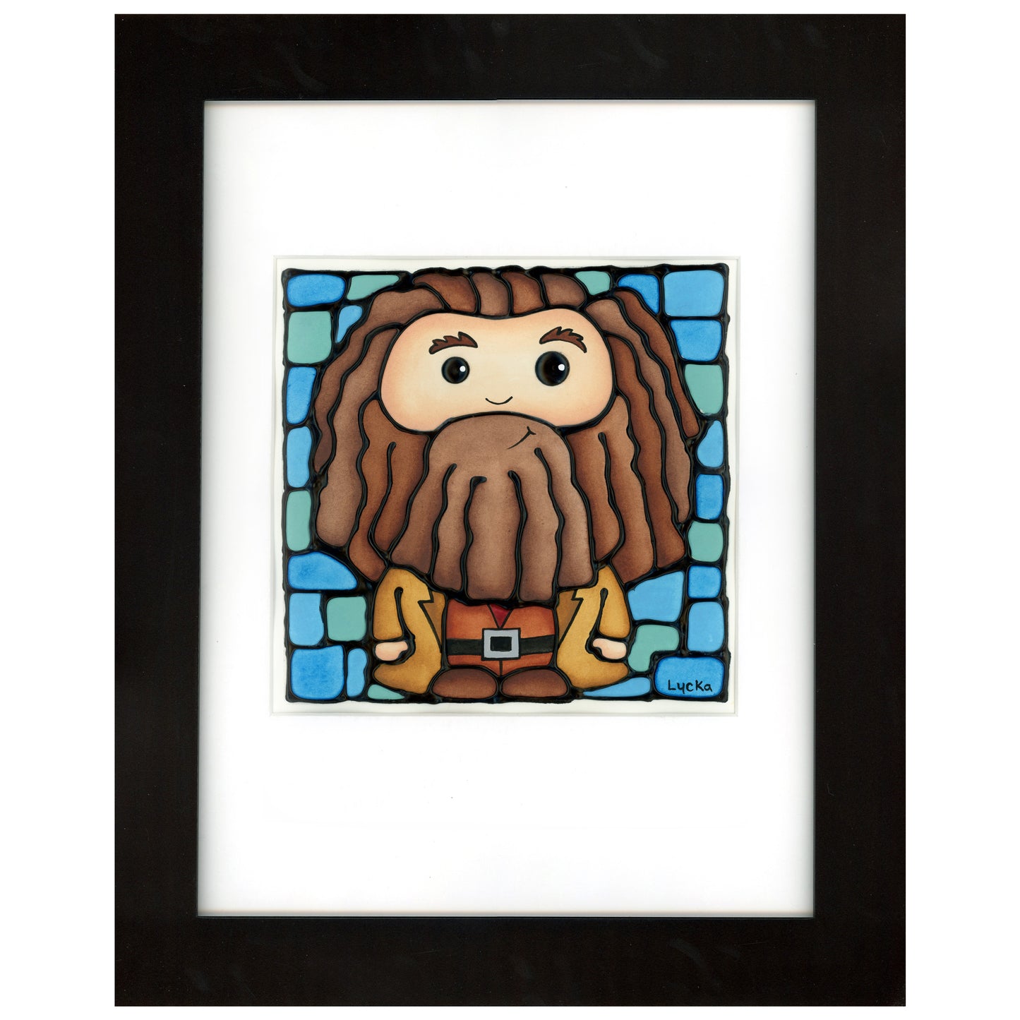 Hagrid - Harry Potter Original Painting 13.75" x 16.75" Framed