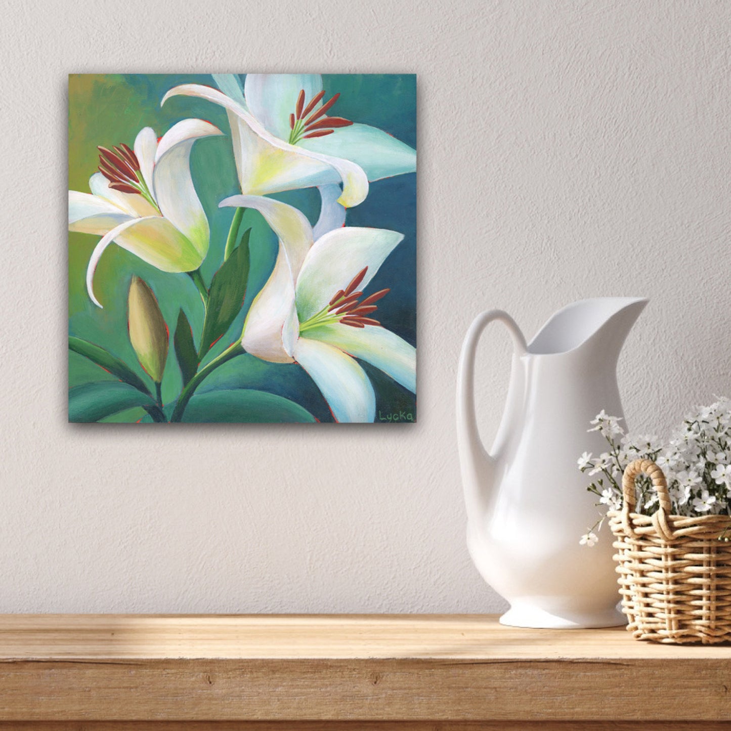 'Gentle Grace' Original Painting on Canvas 10" x 10"
