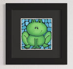 Load image into Gallery viewer, Frog Original Painting 14&quot; x 14&quot; Framed

