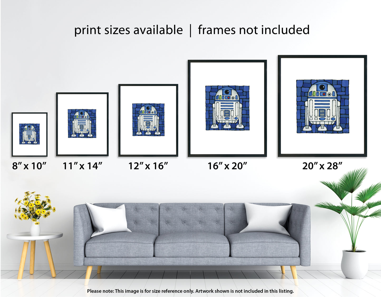 Lion Running Wall Art Print