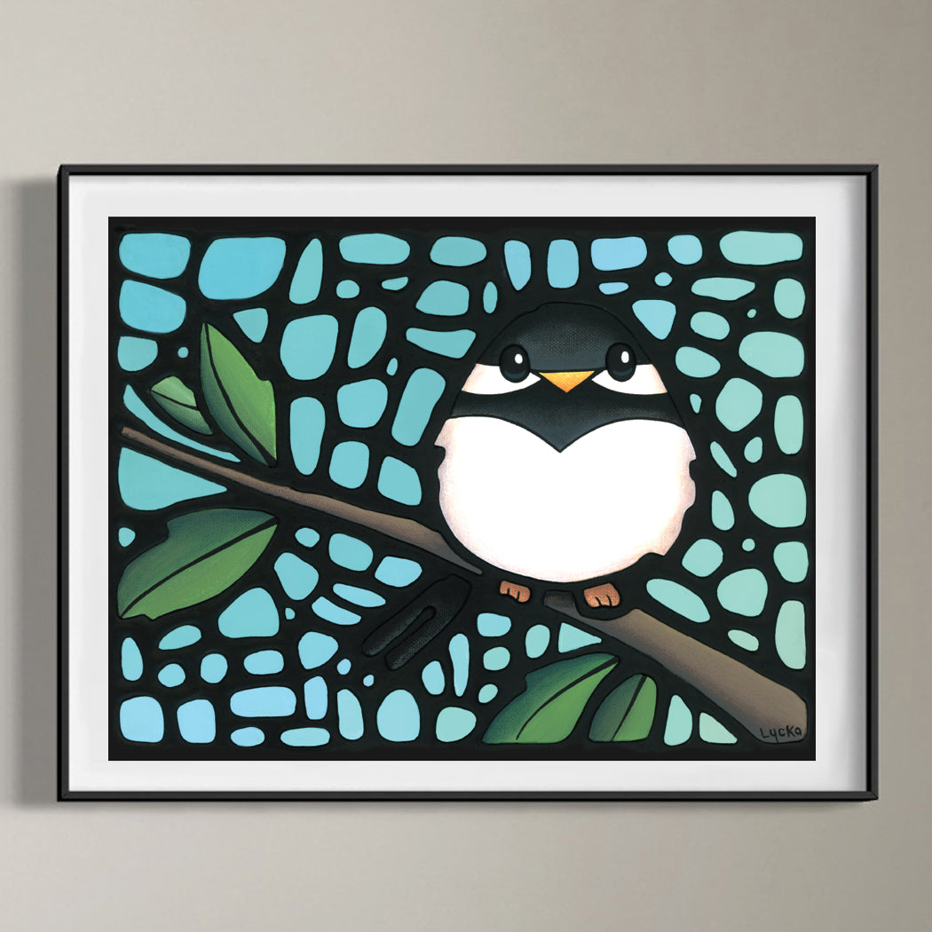 Chickadee Bird Art Print