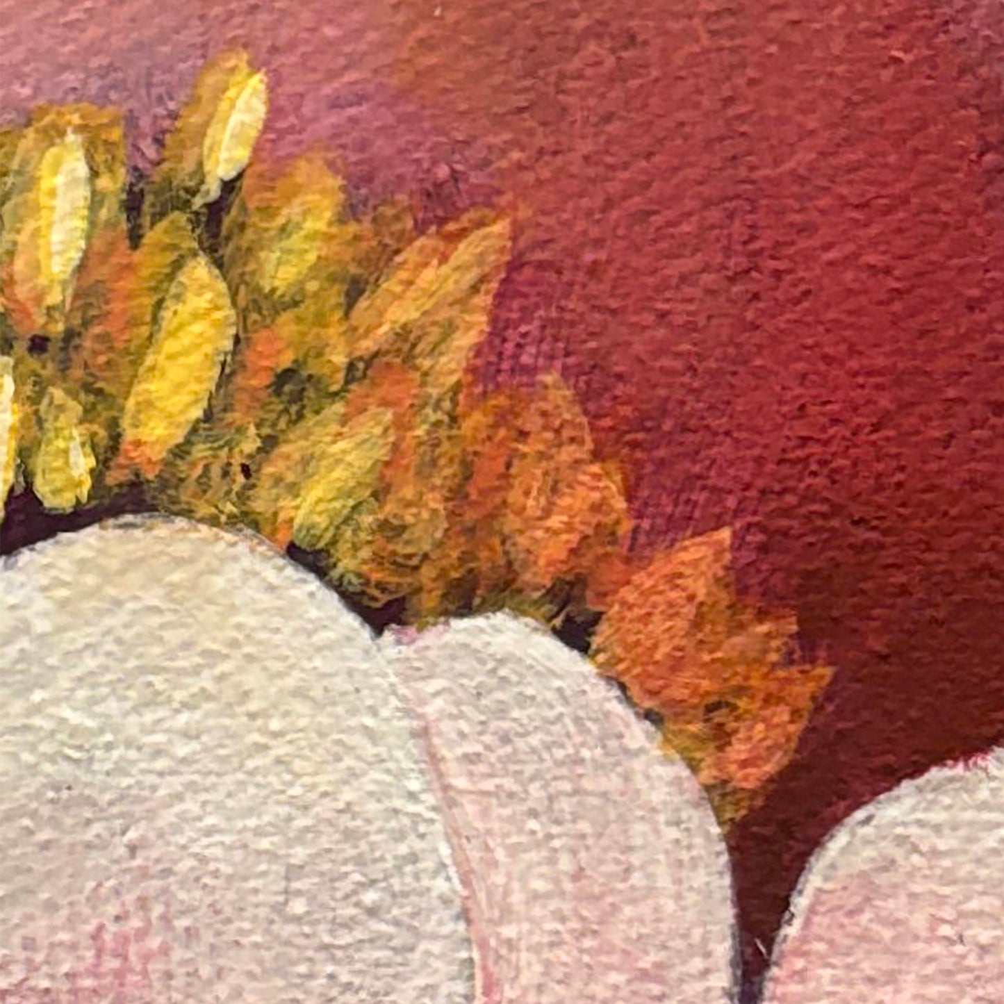 'Blush Bliss' Original Painting on Canvas 6" x 6"