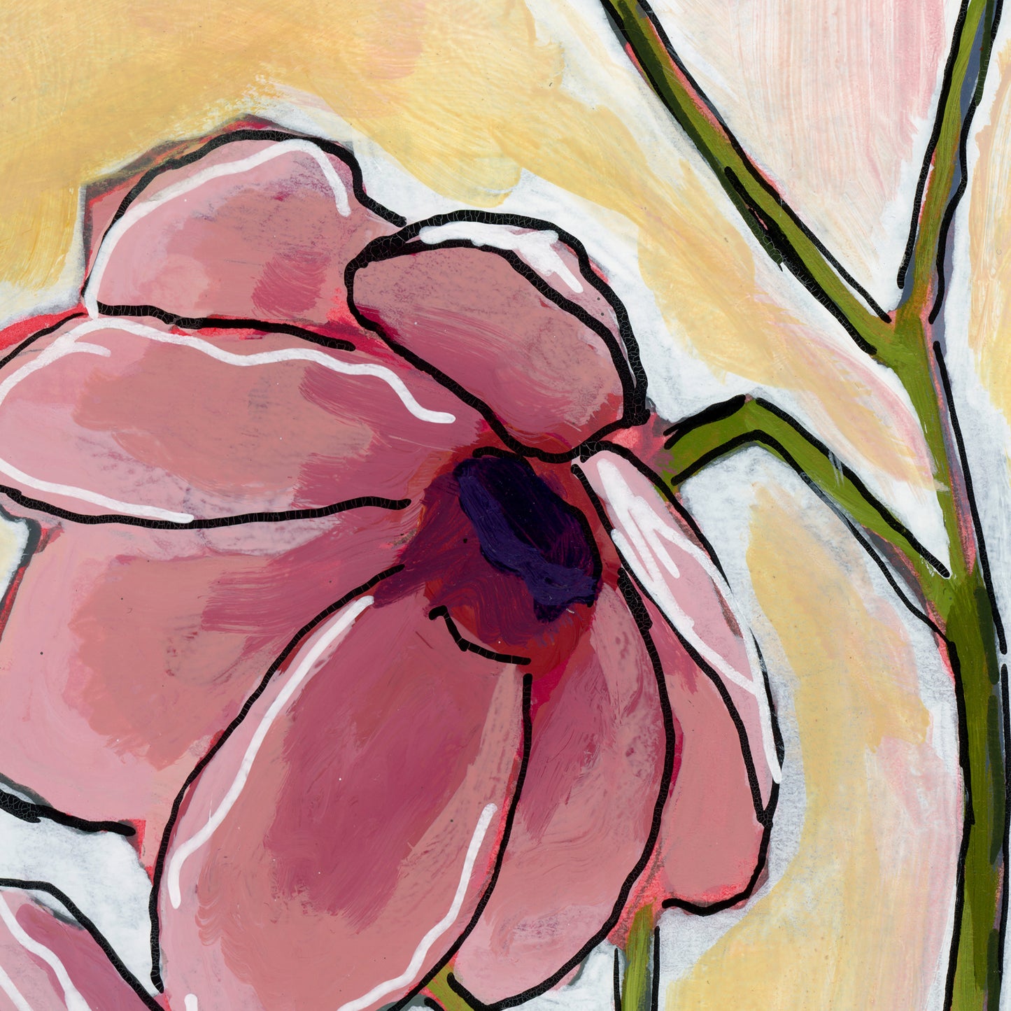 Cherry Blossom Original Painting Framed