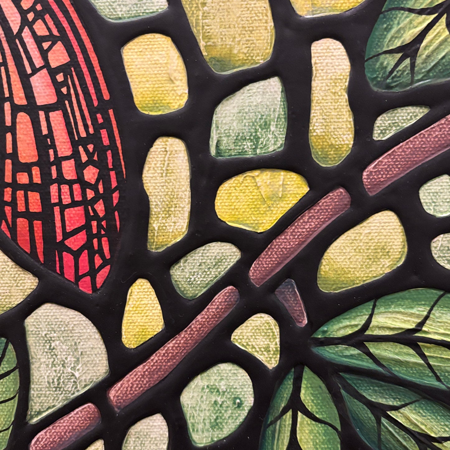 Dragonfly Original Painting 16 x 20 inch