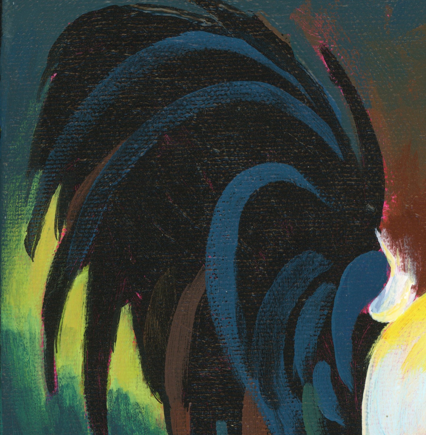 Rooster Painting 9 x 9 inch