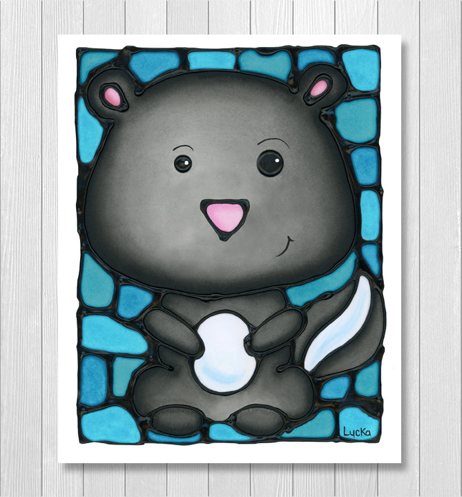 Skunk Wall Art Print