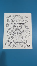 Load and play video in Gallery viewer, Dinosaur Custom Birthday Activity Pages
