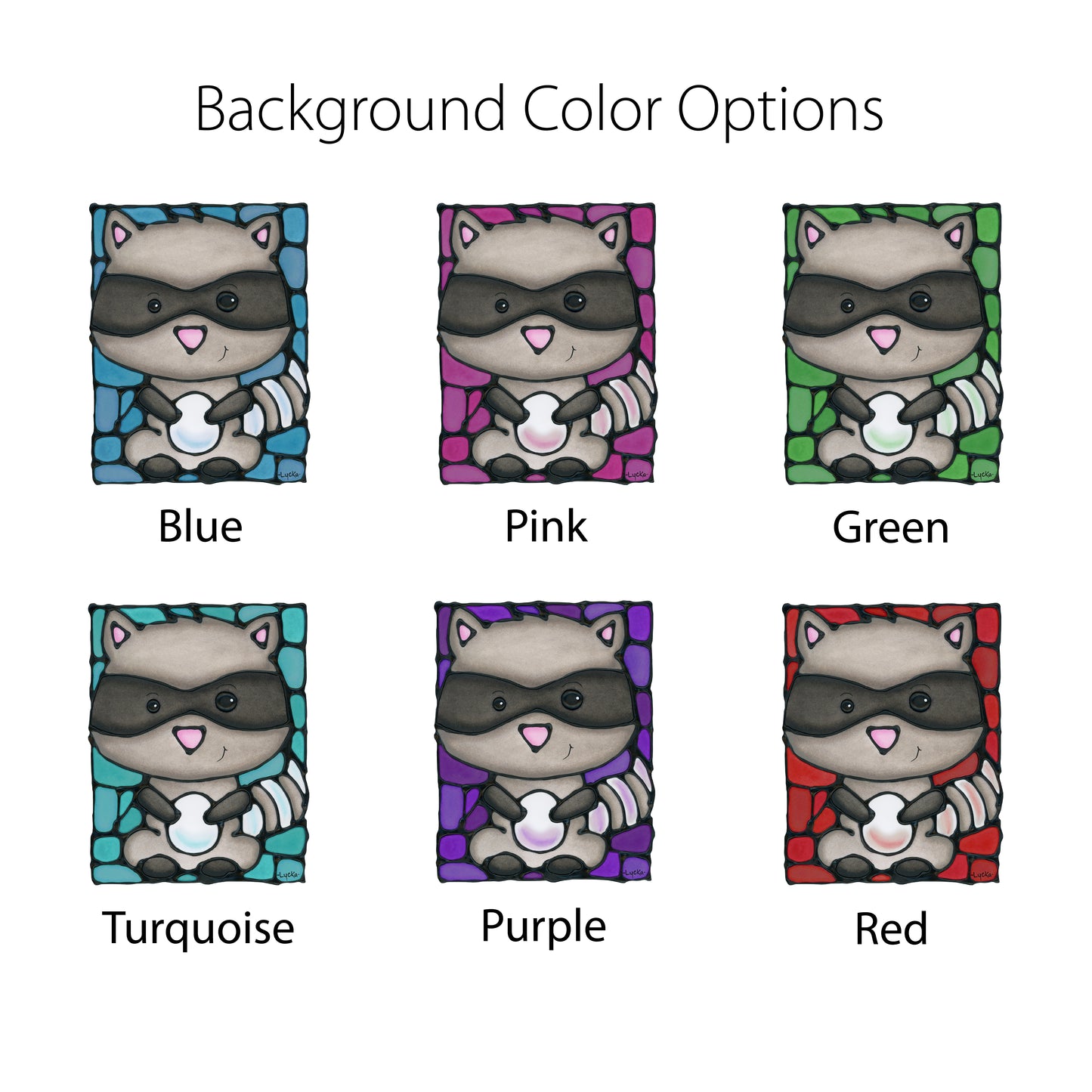 Raccoon Wall Art Print