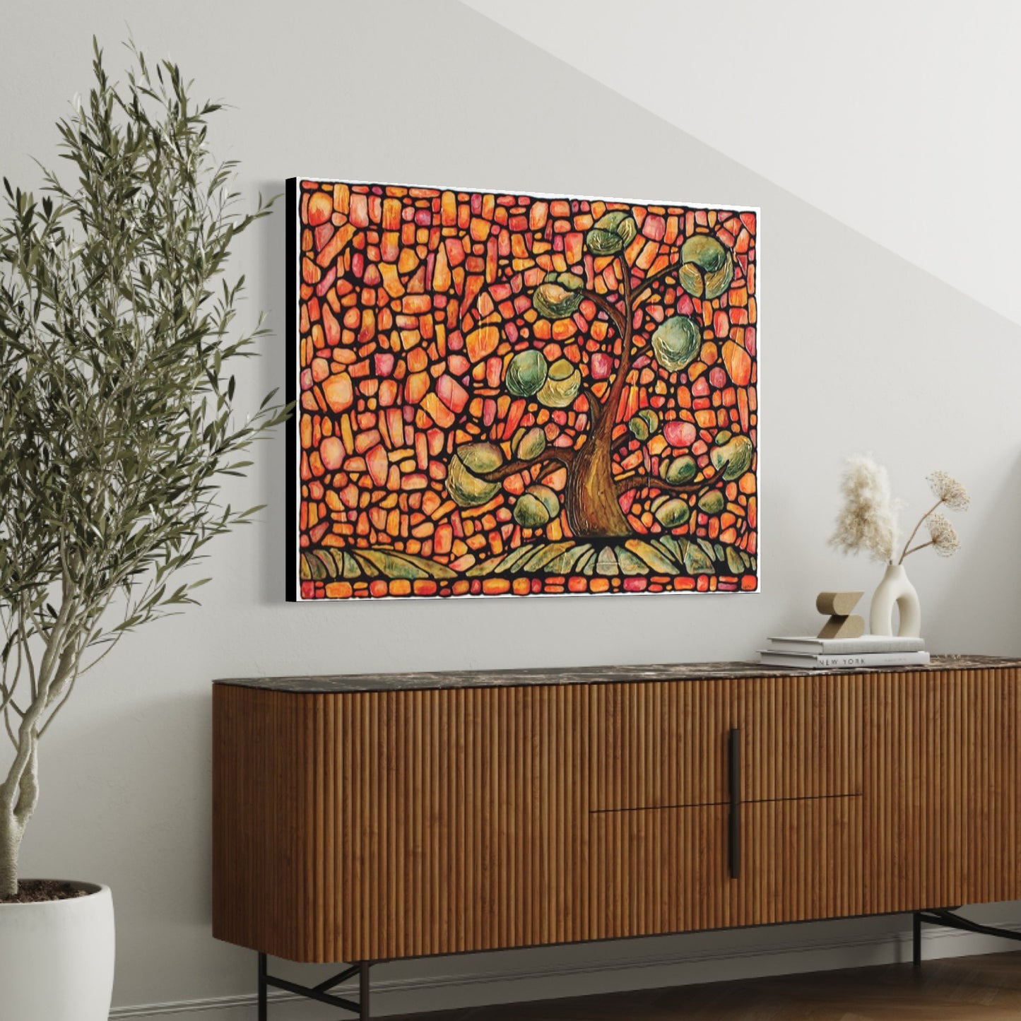 Sunset Landscape Original Painting 40 x 30 inches