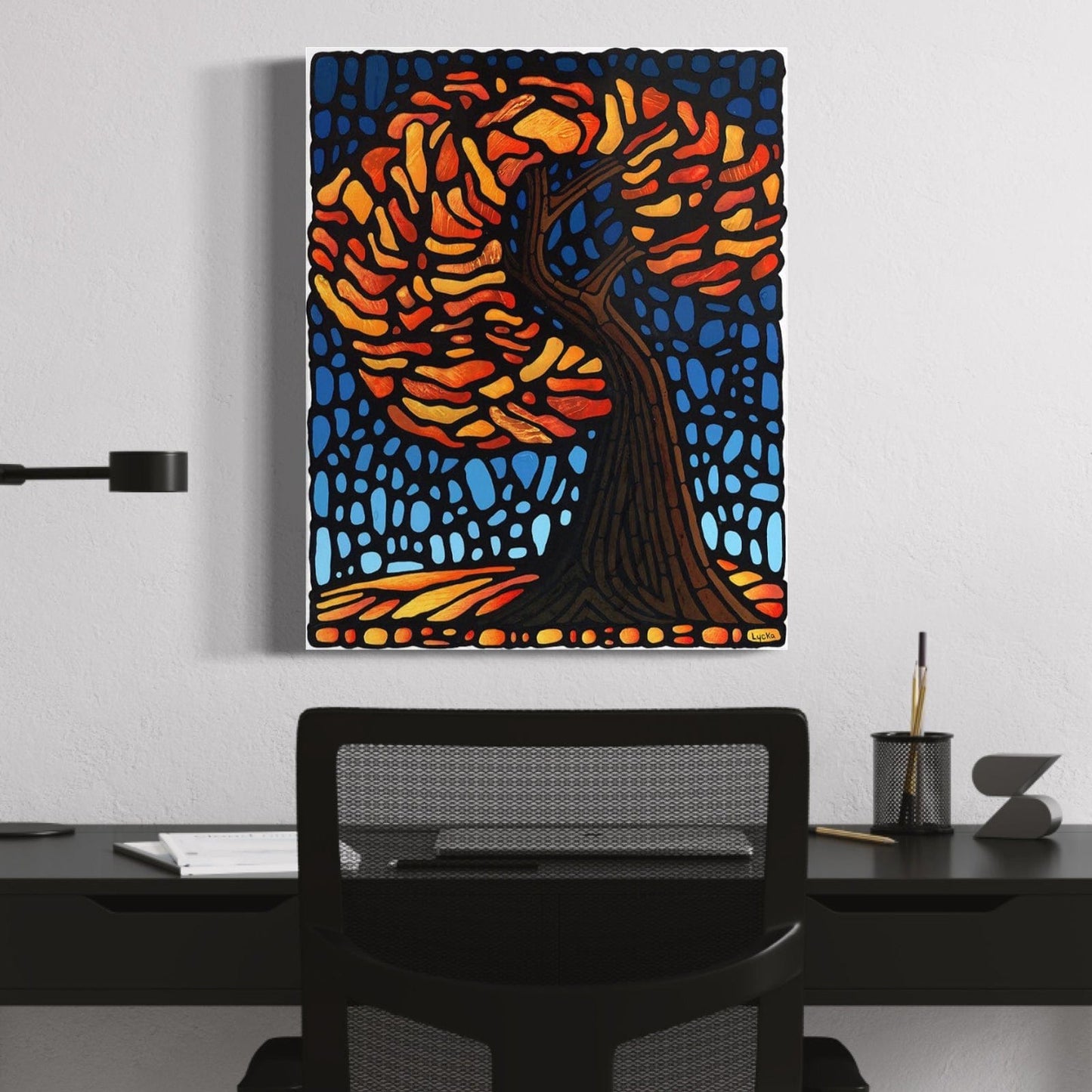 Autumn Tree Original Painting 16 x 20 inch