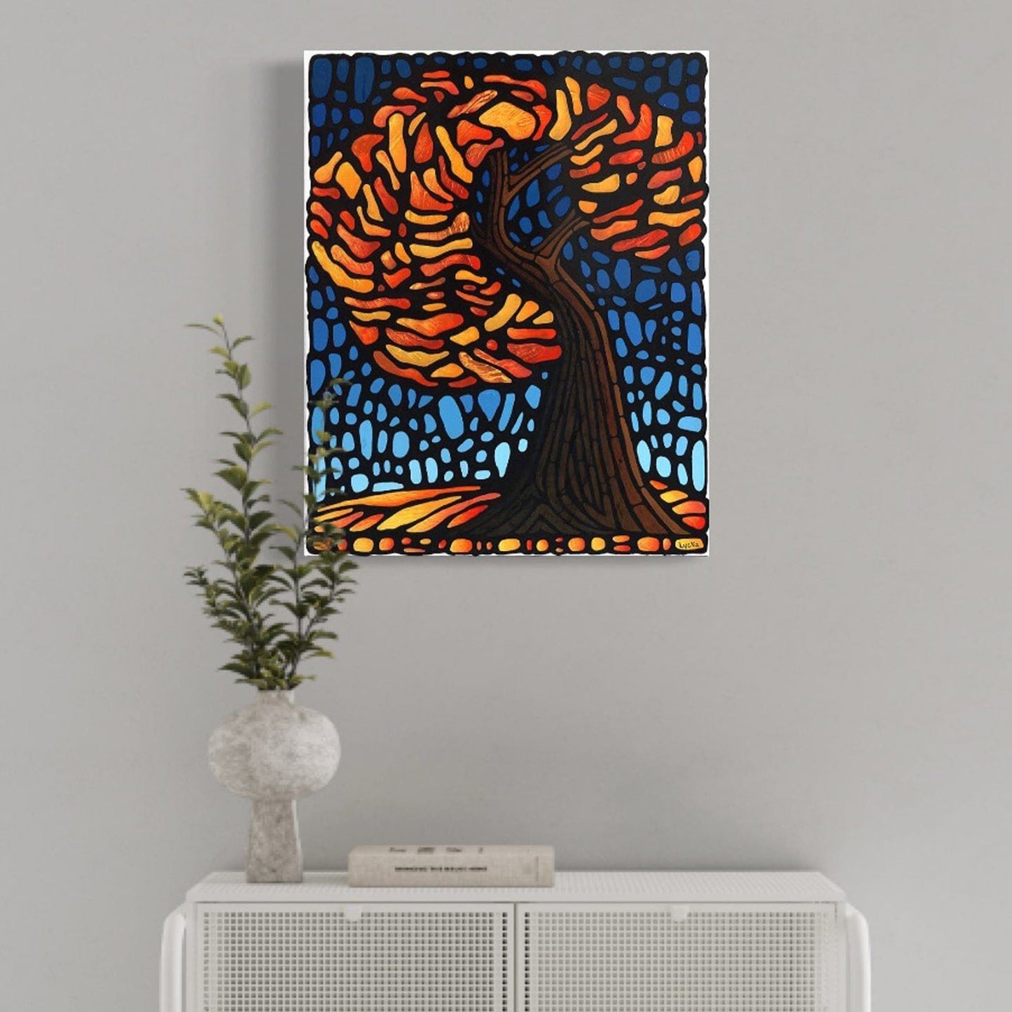 Autumn Tree Original Painting 16 x 20 inch