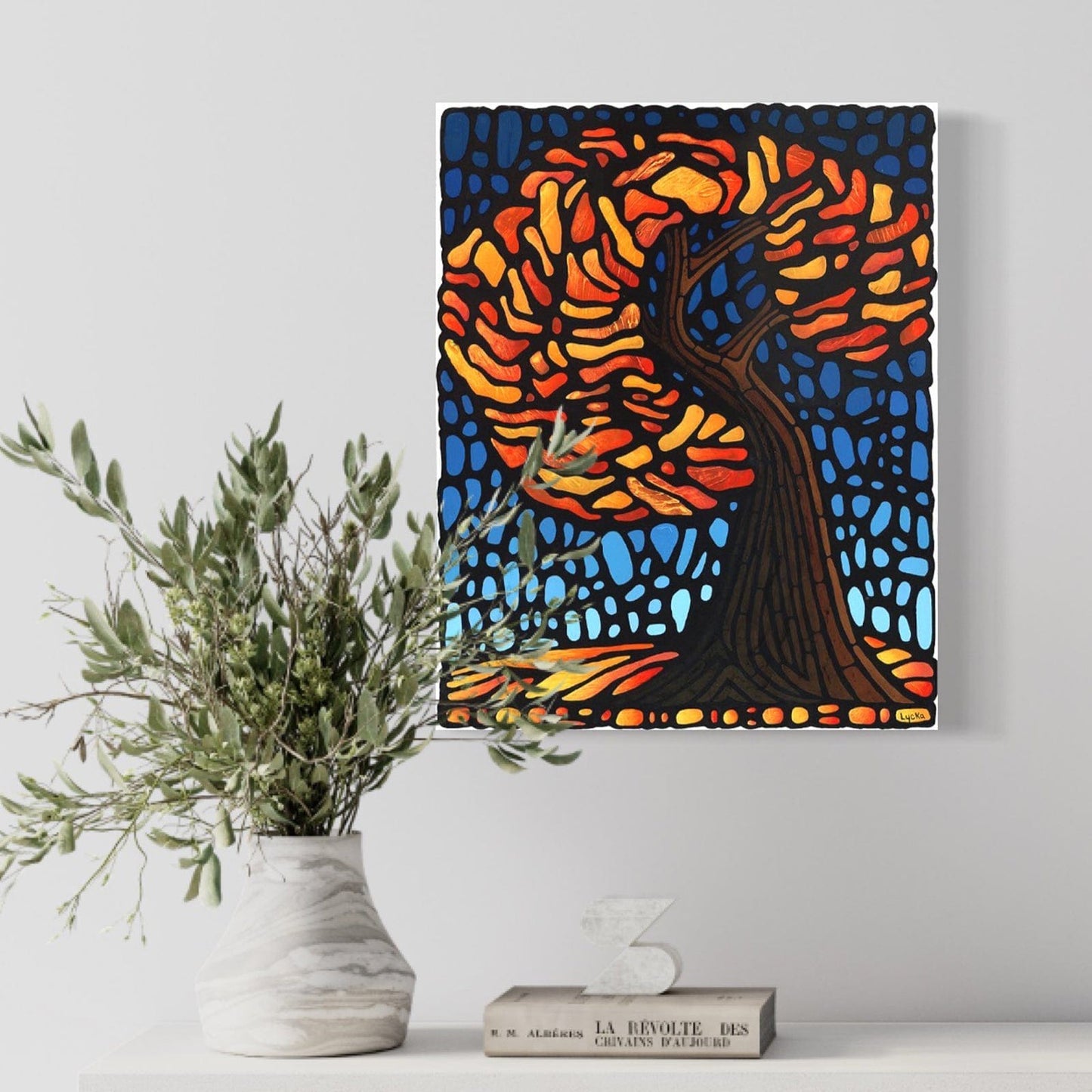 Autumn Tree Original Painting 16 x 20 inch