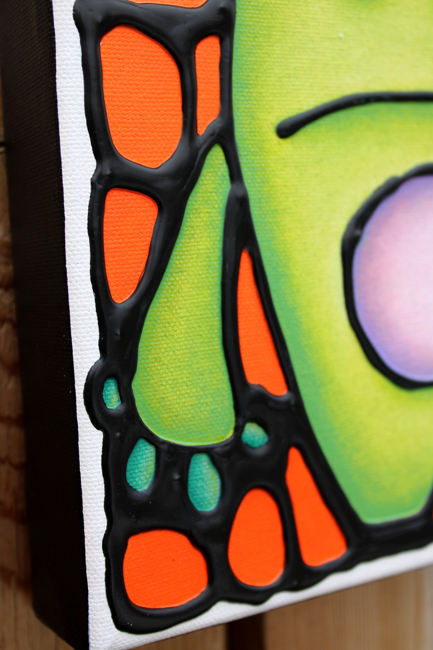 Grumpy Monster Painting 8" x 10"