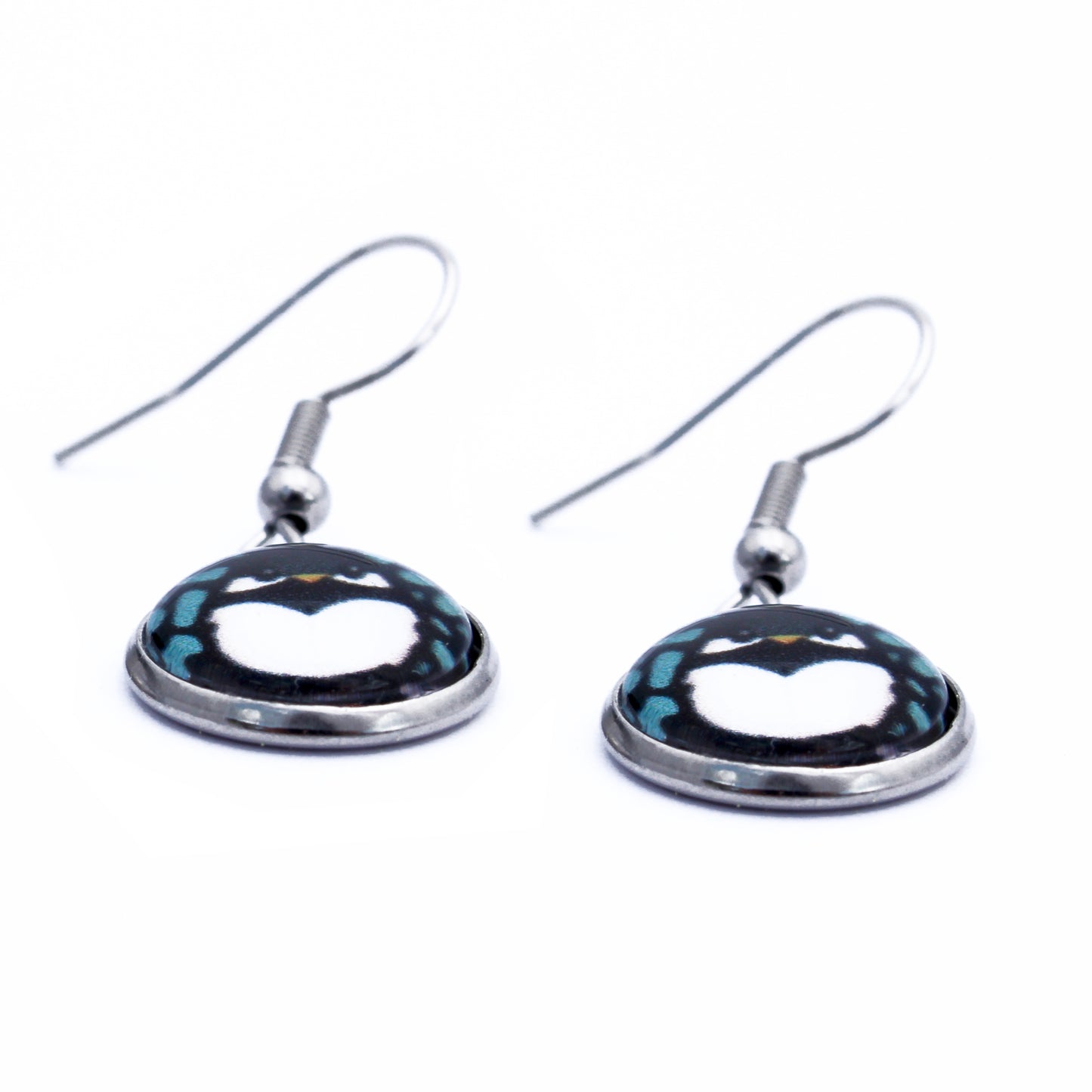 Chickadee Circle Earrings