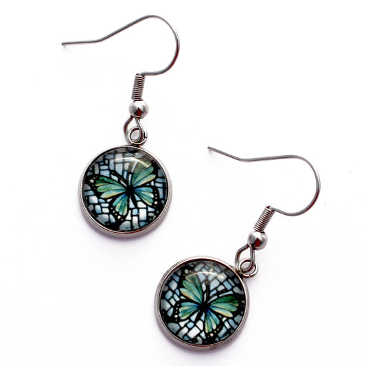 Butterfly Circle Earrings