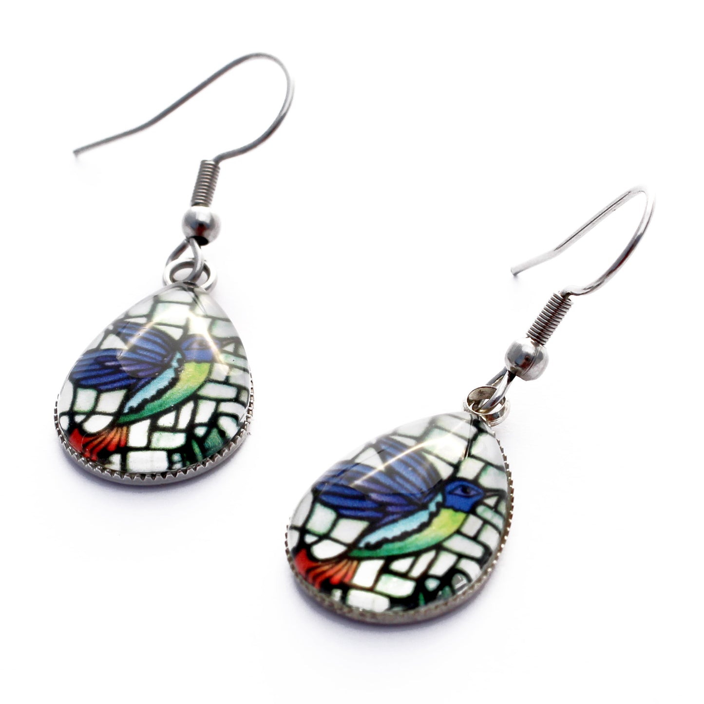 Hummingbird Teardrop Earrings