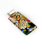Load image into Gallery viewer, Dragonfly Necklace - Rectangle Pendant
