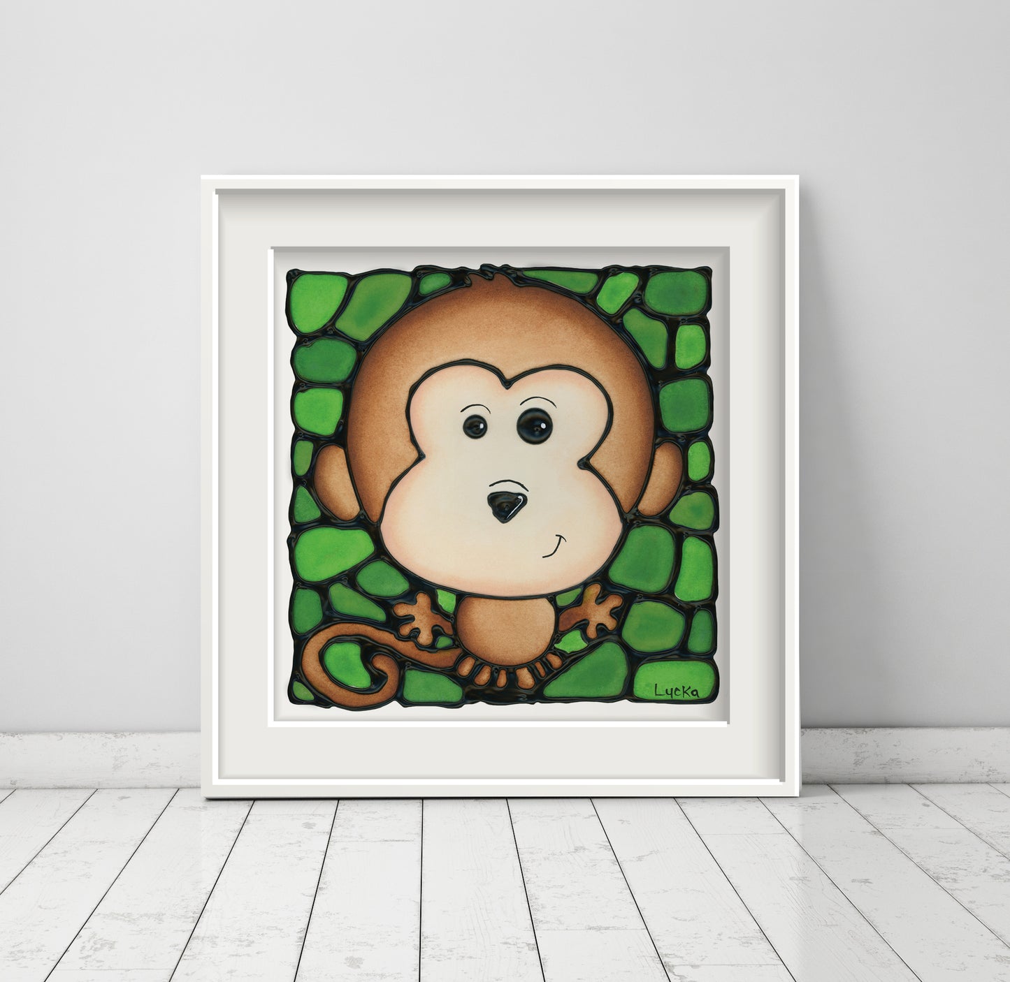 Monkey Wall Art Print
