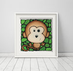 Load image into Gallery viewer, Monkey Nursery Wall Art Print
