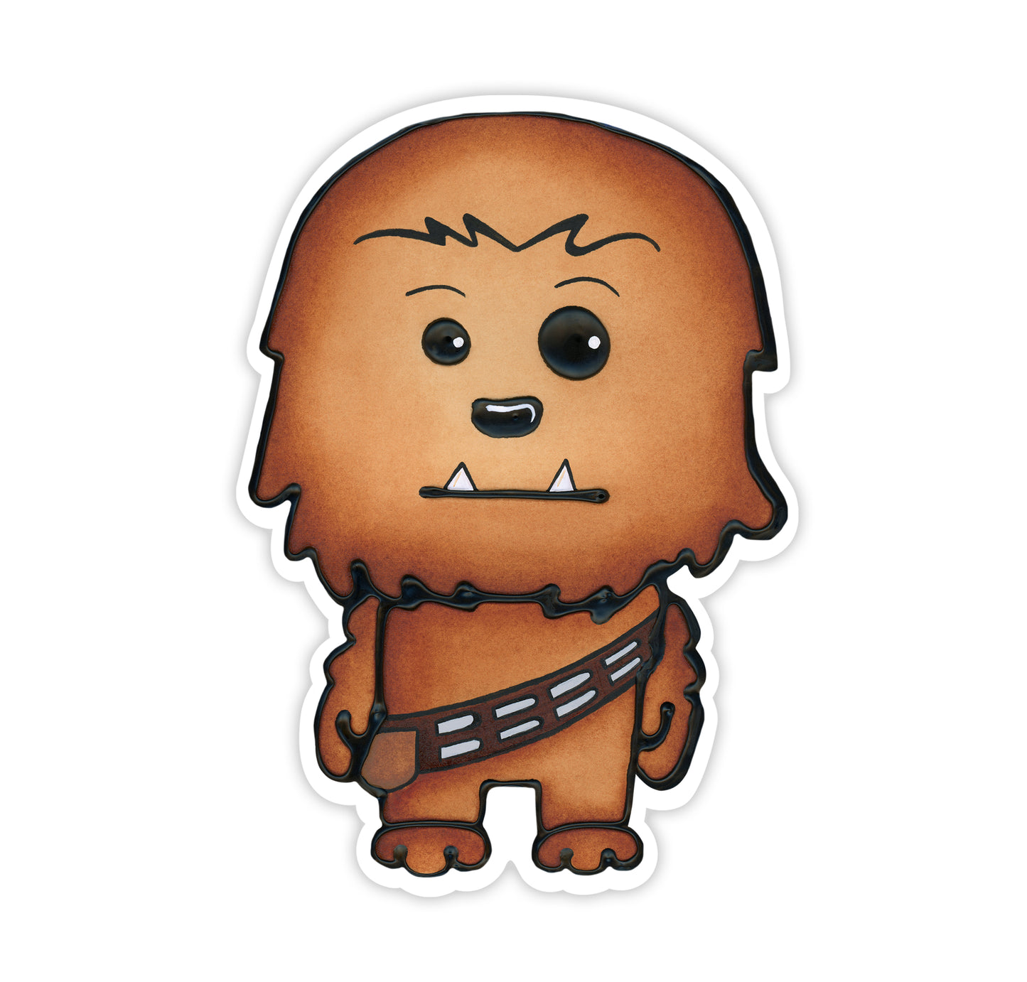 Cute Sci-Fi Space Dog Character Vinyl Sticker