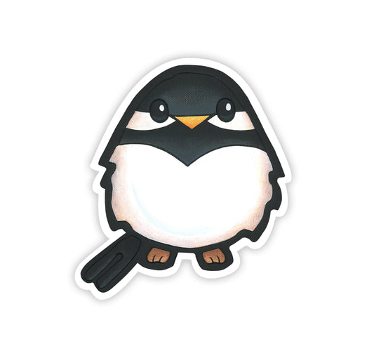 Chickadee Bird Vinyl Sticker