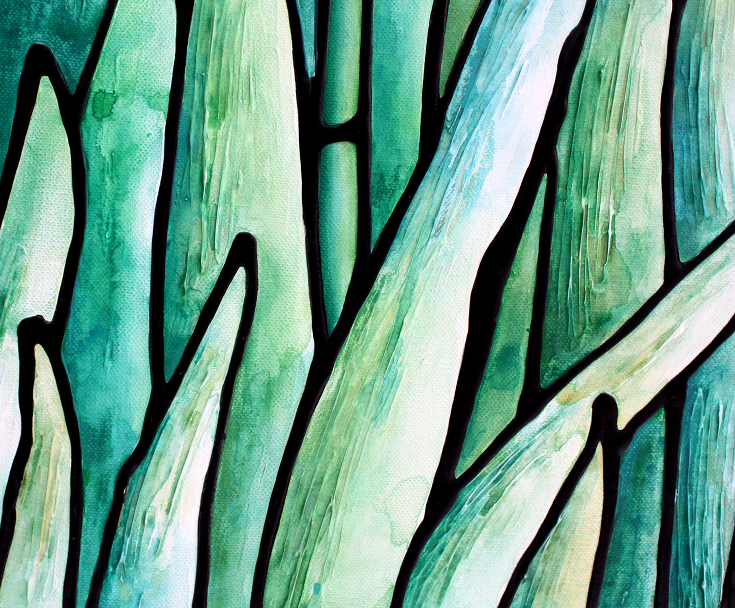 Yellow Daffodil Original Painting 30 x 30 inches