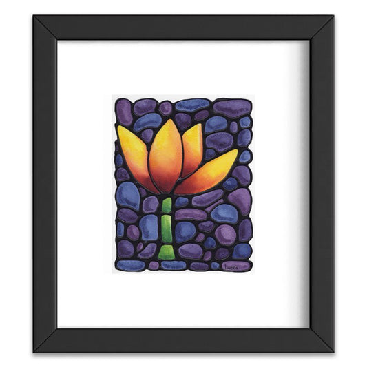 Tulip Flowers Original Painting Framed