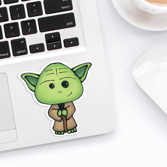 Cute Sci-Fi Master Character Vinyl Sticker