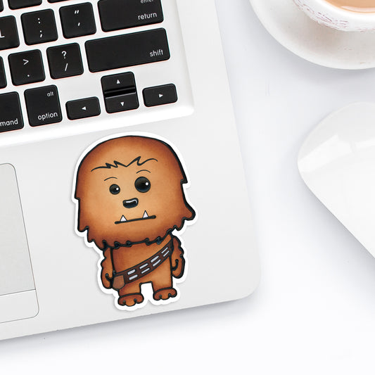Cute Sci-Fi Space Dog Character Vinyl Sticker