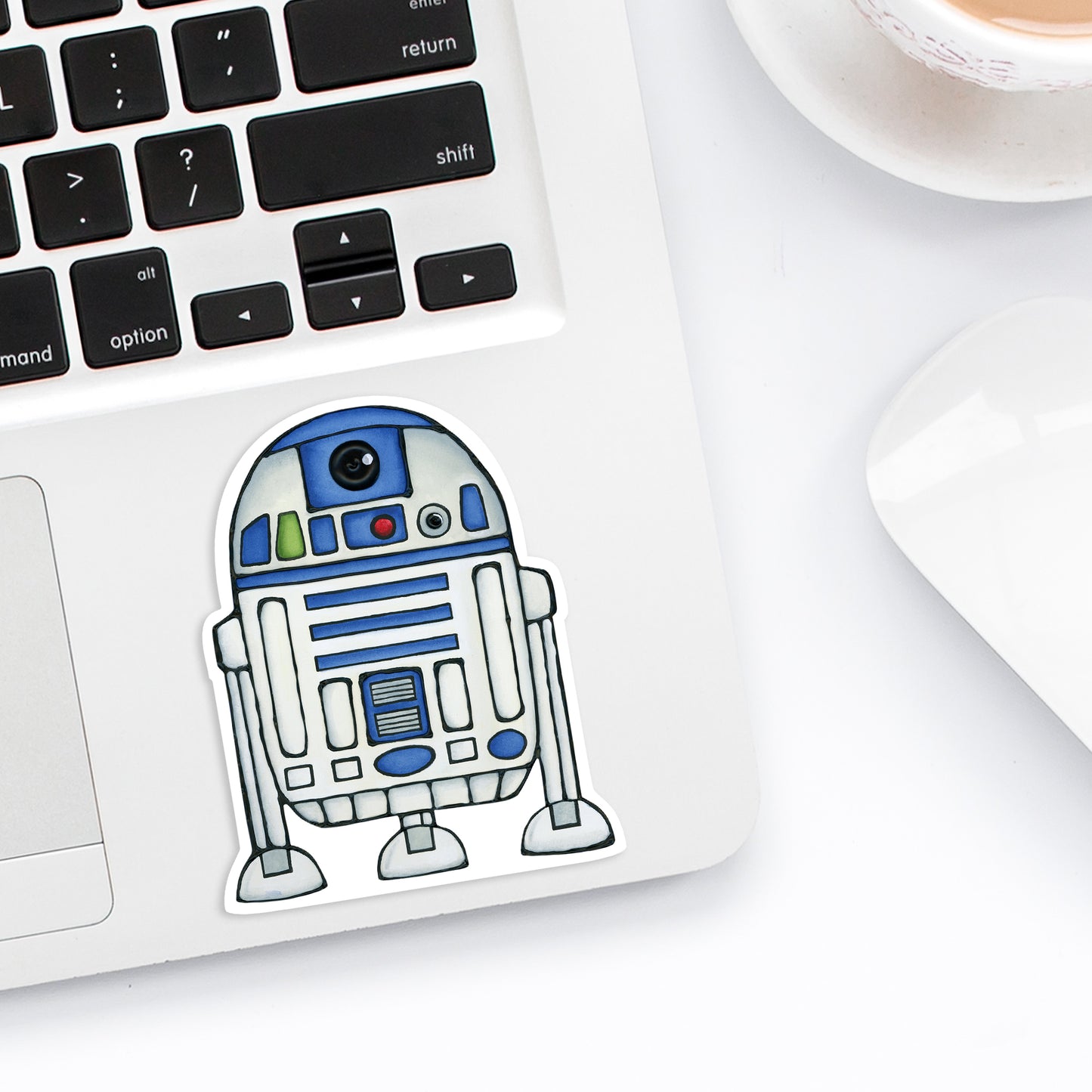 Cute Space Robot Character Vinyl Sticker