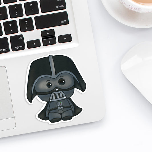Cute Sci-Fi Villain Character Vinyl Sticker
