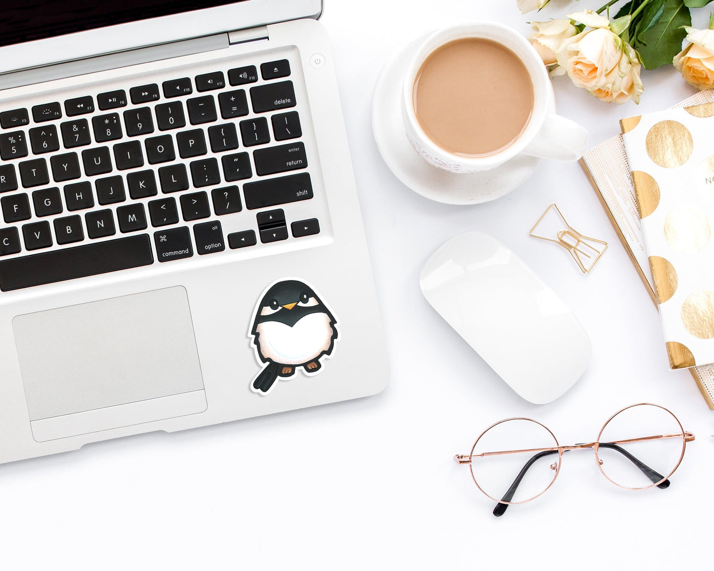 Chickadee Bird Vinyl Sticker