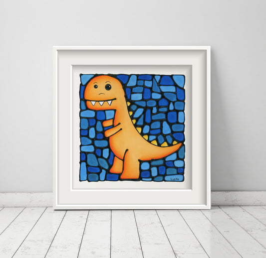 Tyrannosaurus Rex Dinosaur Wall Art Print