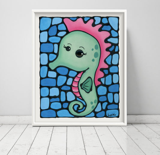 Sea Horse Wall Art Print