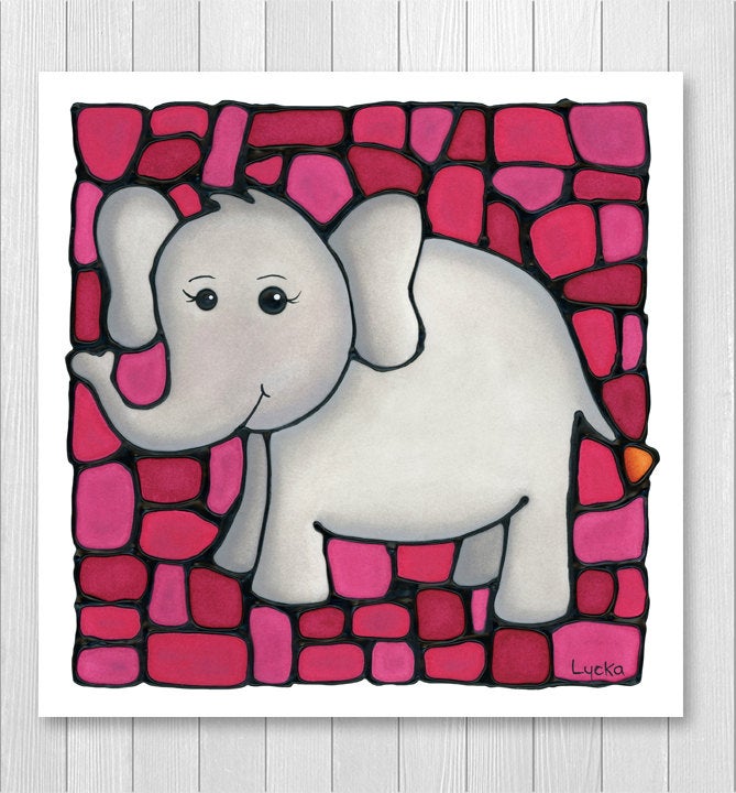 Elephant Wall Art Print