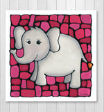 Load image into Gallery viewer, Elephant Nursery Wall Art Print
