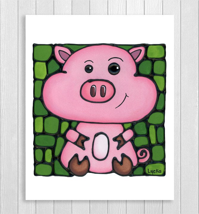 Pig Wall Art Print