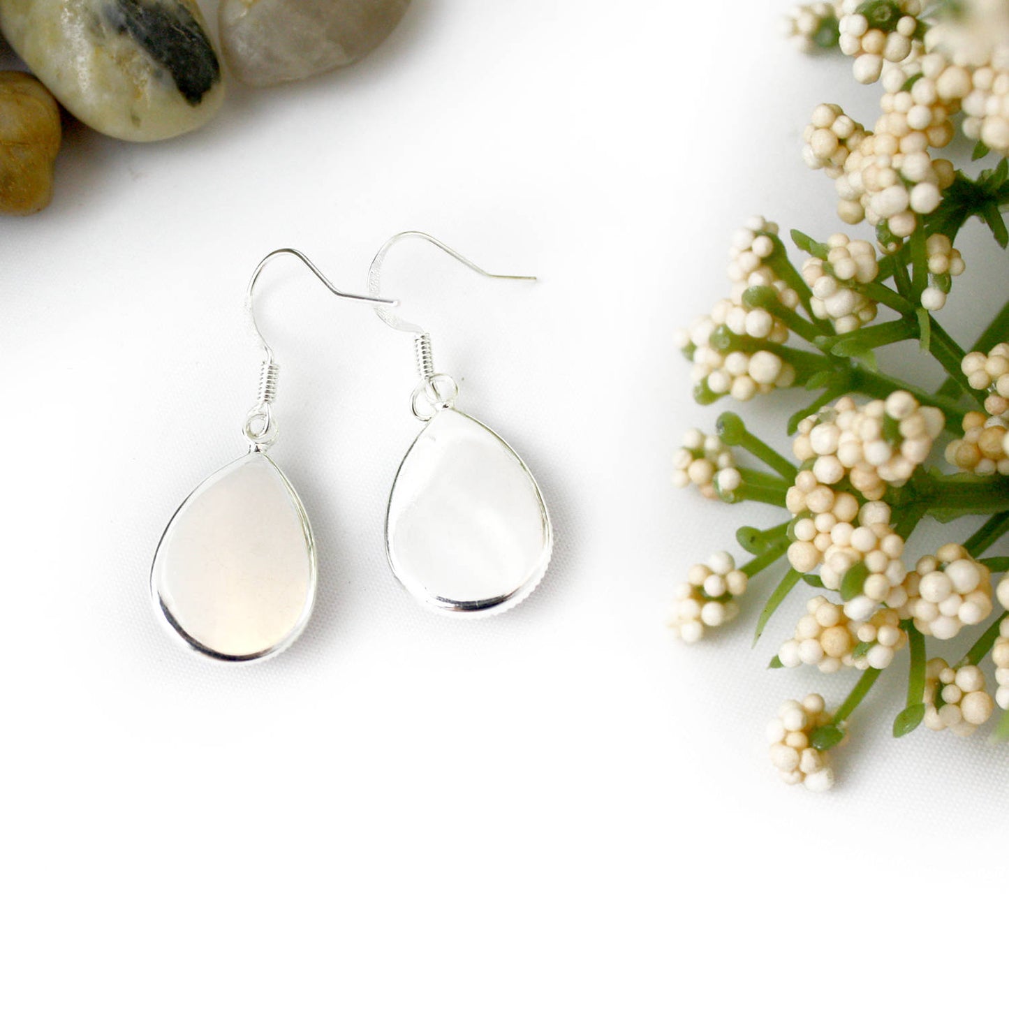 Yellow Dragonfly Teardrop Earrings