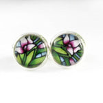 Load image into Gallery viewer, Snapdragon Flower Stud Earrings

