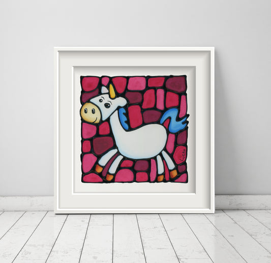 Unicorn Nursery Wall Art Print