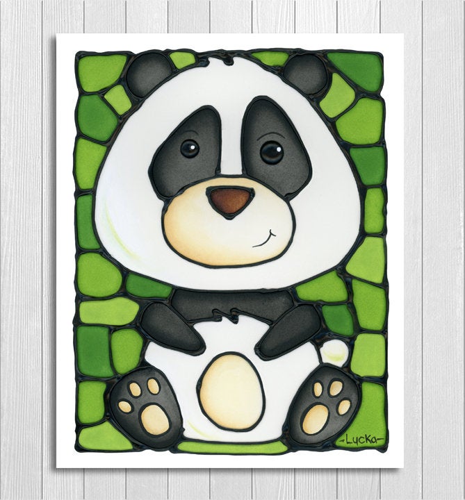 Panda Bear Wall Art Print