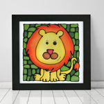 Load image into Gallery viewer, Jungle Animal Set of 4 Prints, Monkey, Lion, Giraffe, Tiger
