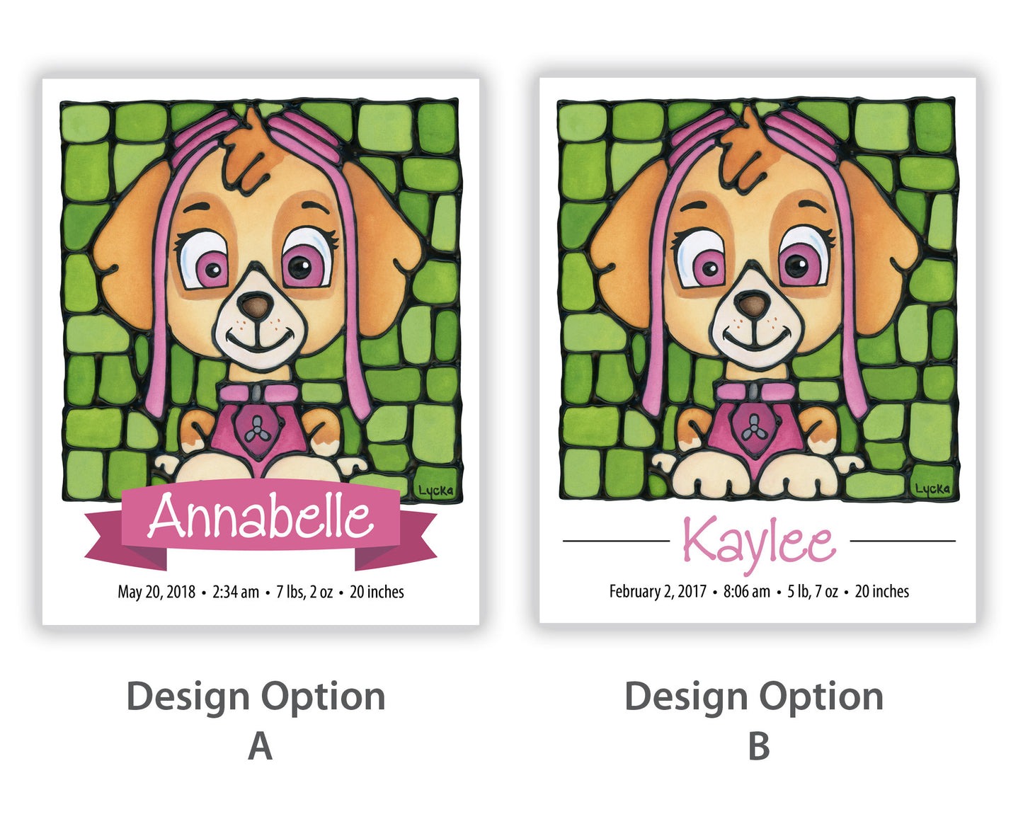 Personalized Baby Birth Details Print