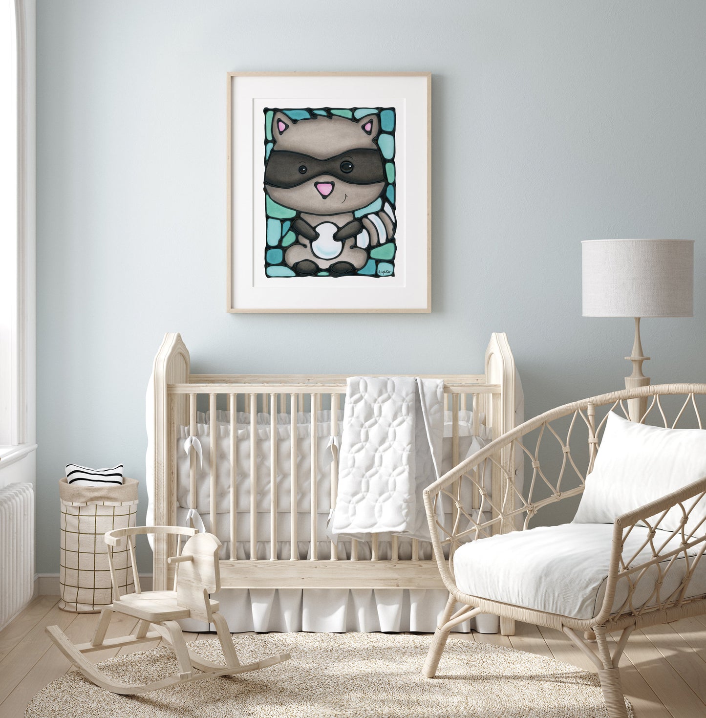 Raccoon Wall Art Print