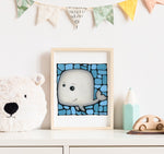 Load image into Gallery viewer, Whale Nursery Wall Art Print
