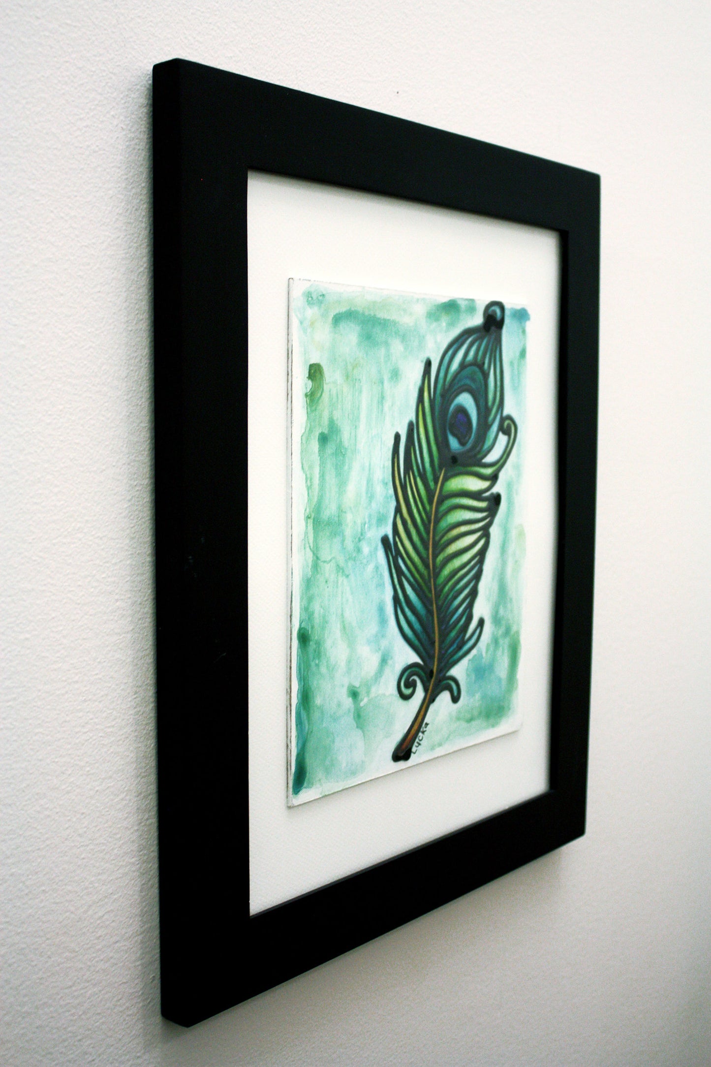 Peacock Feather Original Painting